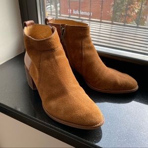 Madewell Asher Boot in Suede and Leather